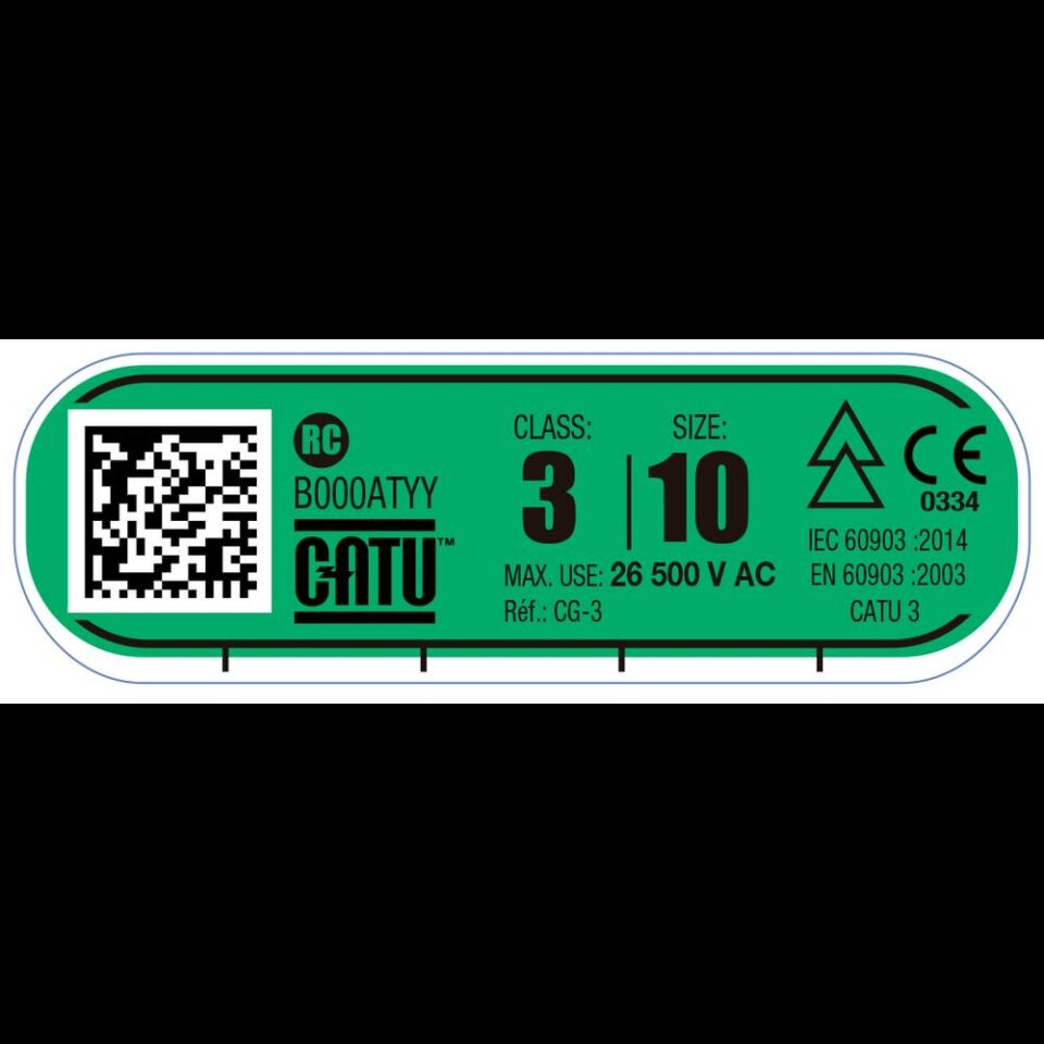 Catu Class 3 İzole Elektrikçi Eldiveni 26500V AC Test 30000V DC – Ultra Yüksek Gerilim Elektriksel Koruma Eldiveni