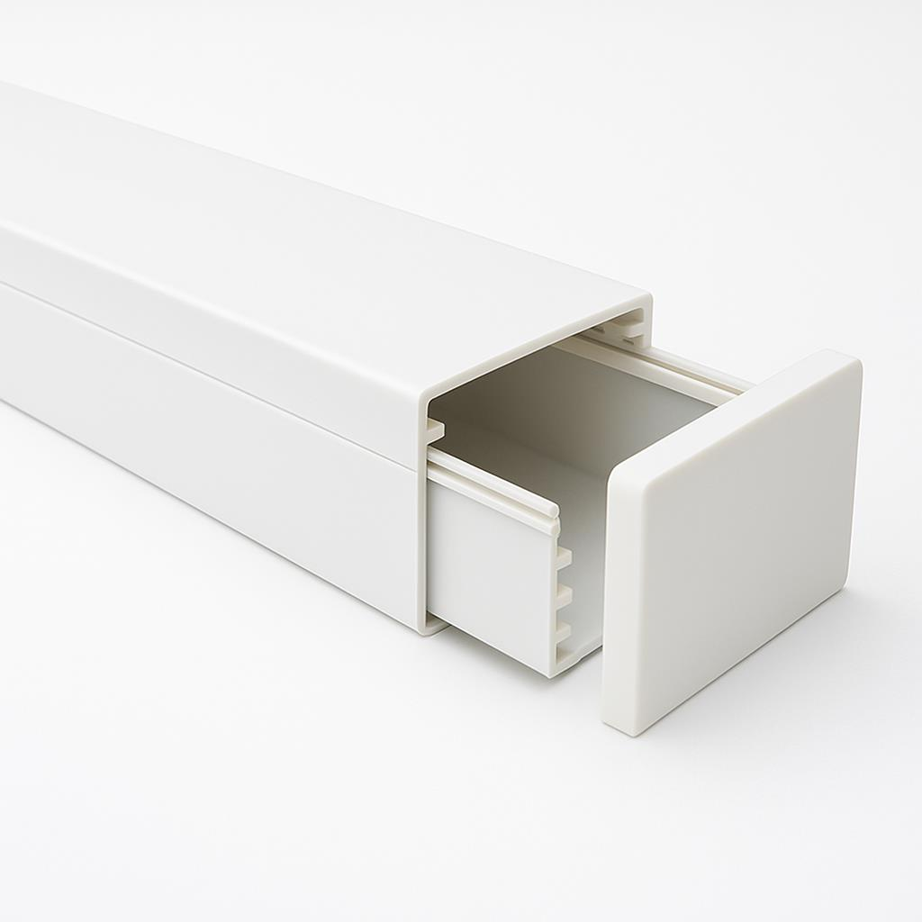 Mutlusan 100x50 Kablo Kanalı Sonlama Kapağı – Beyaz Uç Tapa | 0010441000500000
