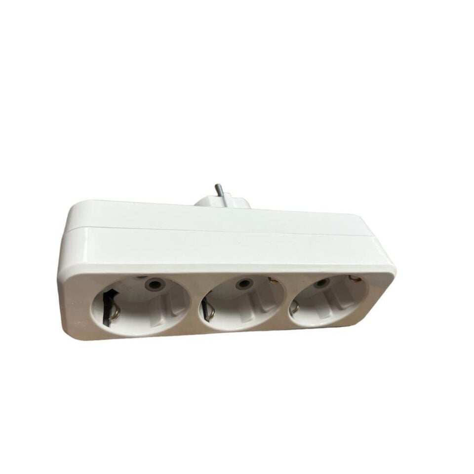 De-Pa Üçlü Topraklı Golyat Fiş Priz Çoğaltıcı