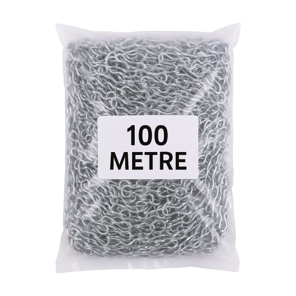 Çetsan FZ.1925 Floresan Askı Zinciri – 100 Metre, Tavana Montaj İçin Dayanıklı Metal Zincir