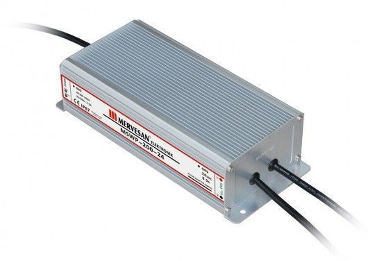 Mervesan 200 Watt 24V 8,5 Amper Led Trafosu IP67 Mtwp-200-24
