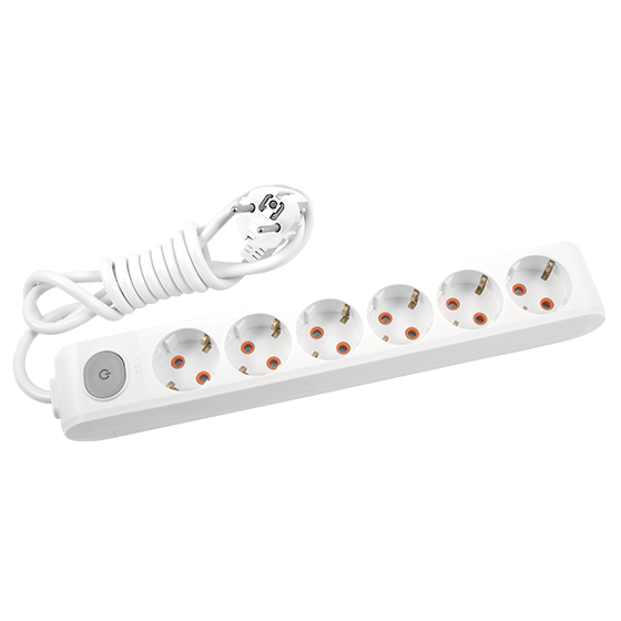 Viko Multilet 6 lı Anahtarlı 2 mt Kablolu Grup Priz Çocuk Korumalı