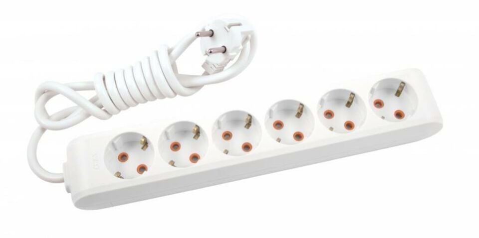 Viko Multilet 6 lı  2 mt Kablolu Grup Priz Çocuk Korumalı