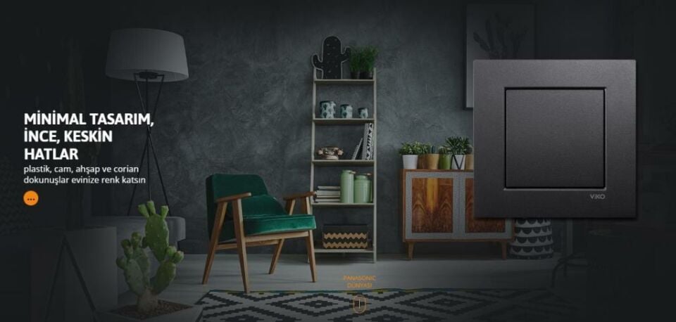 Viko Novella Siyah Anahtar Çerçeve Dahil