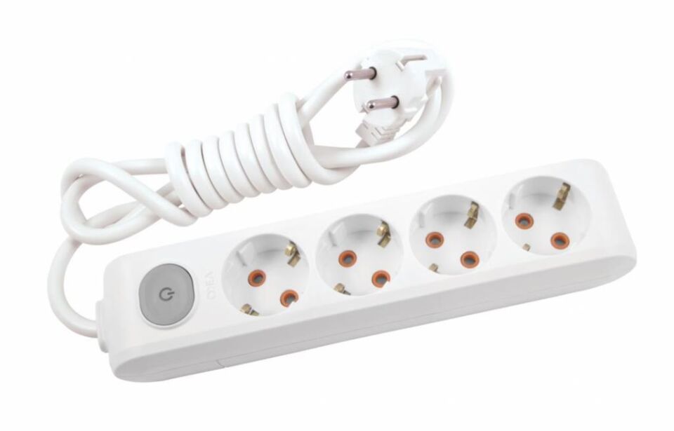 Viko Multilet 4 lü Anahtarlı 2 mt Kablolu Grup Priz Çocuk Korumalı