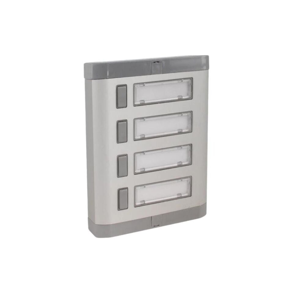 Aluminyum 4'lü Zil Butonu Işıksız Hp'siz Yenişark