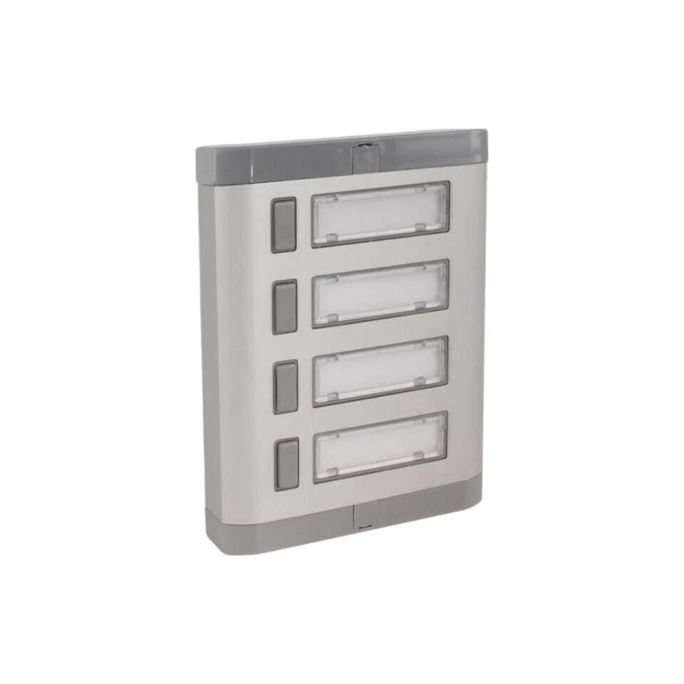 Aluminyum 4'lü Zil Butonu Işıksız Hp'siz Yenişark