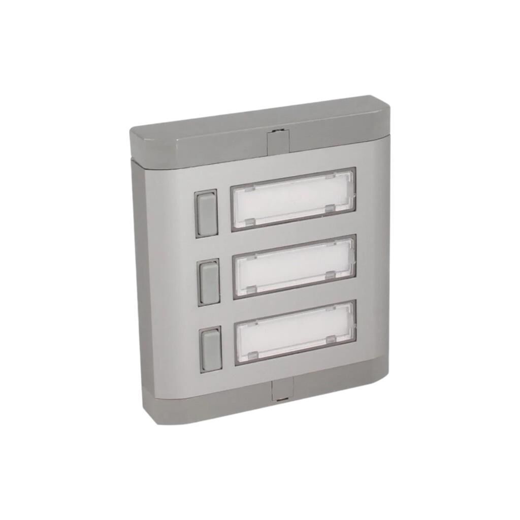 Aluminyum 3'lü Zil Butonu Işıksız Hp'siz Yenişark