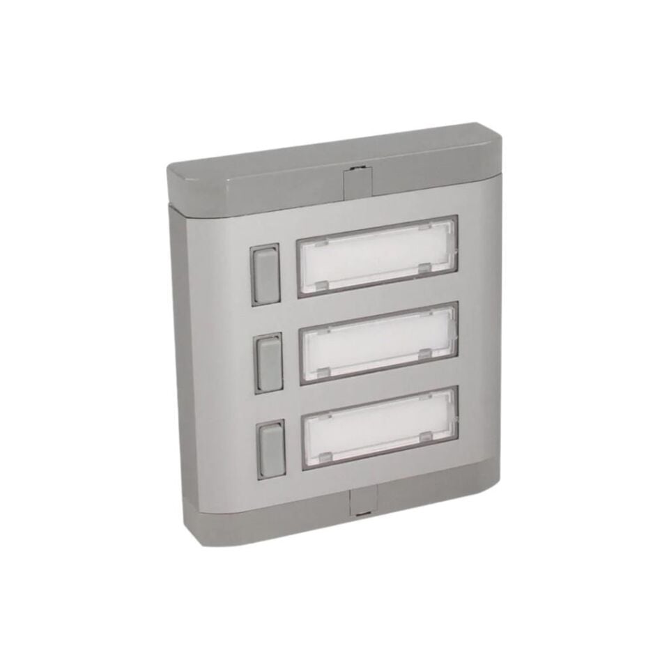 Aluminyum 3'lü Zil Butonu Işıksız Hp'siz Yenişark