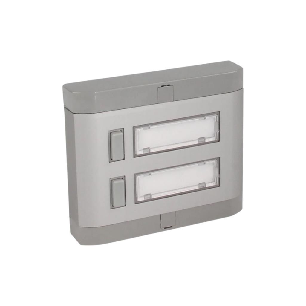 Aluminyum 2'li Zil Butonu Işıksız Hp'siz Yenişark