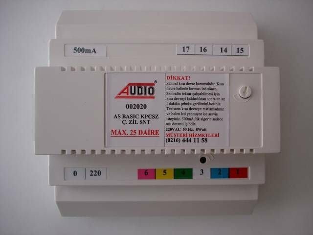 Audio AS202 Kapıcısız Diafon Santrali Max:25 Daire