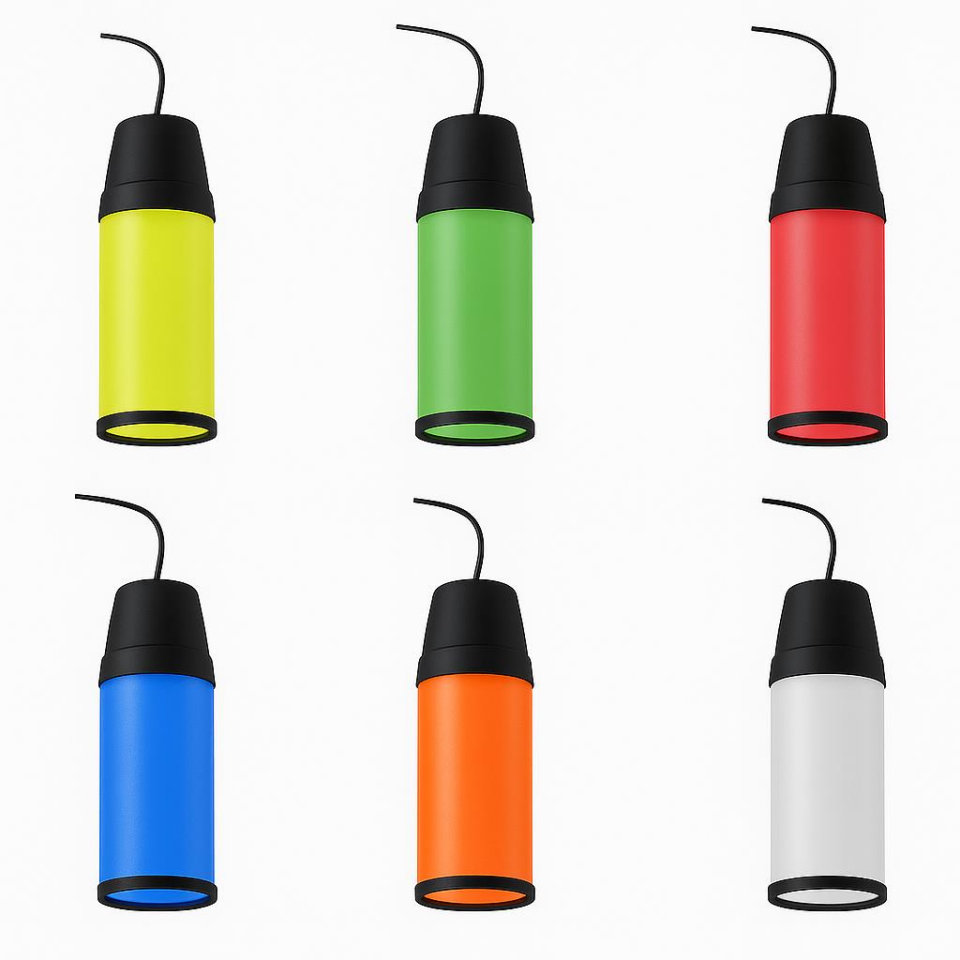 Zita 236F Kule Serisi Ağaç Feneri 6'lı Set – 6 Farklı Renk – E27 Duy – IP54 Suya Dayanıklı – Ampul Hariç