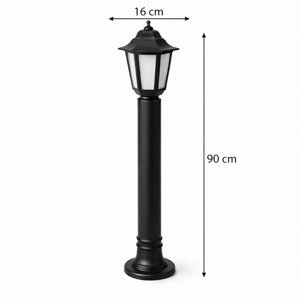 Zita Klas 90cm Bahçe Aydınlatma Direk E-27 Duylu Dış Mekan Set Üstü Yol Lambası Code/288-90