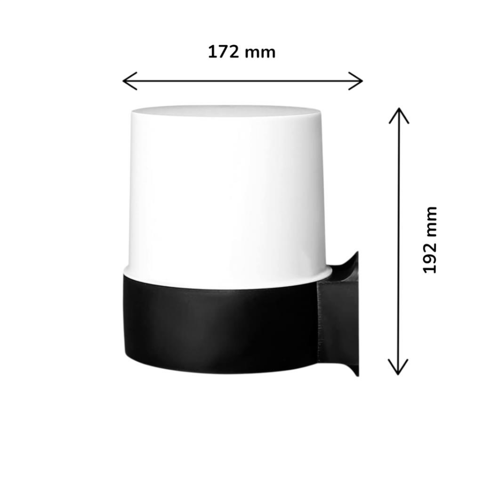 Zita Mars Bahçe Duvar Aplik | E27 Duylu Dış Mekan Aydınlatma | IP54 Su Geçirmez ABS Gövde | Duvar Üstü Peyzaj Apliği | Ampul Hariç