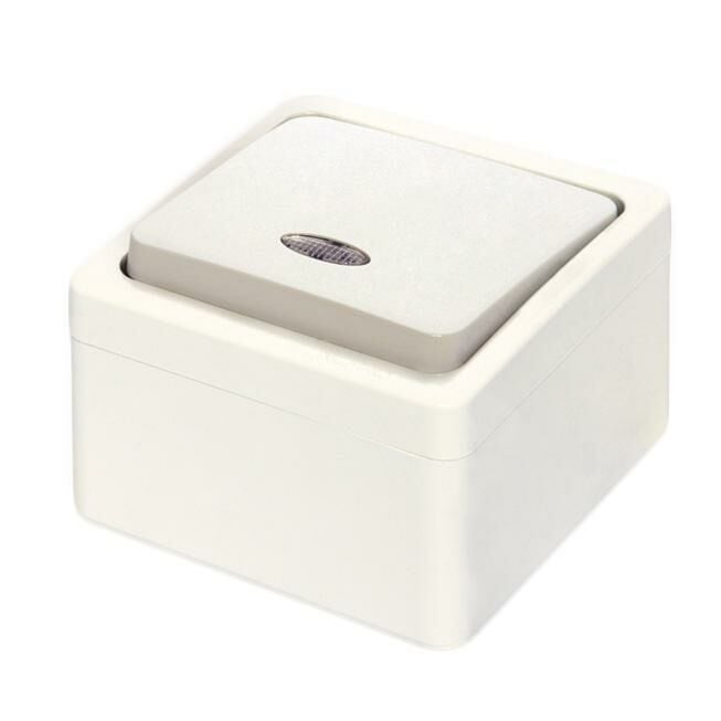 Ne-Ad Sıva Üstü Işıklı Light Anahtar 95-04