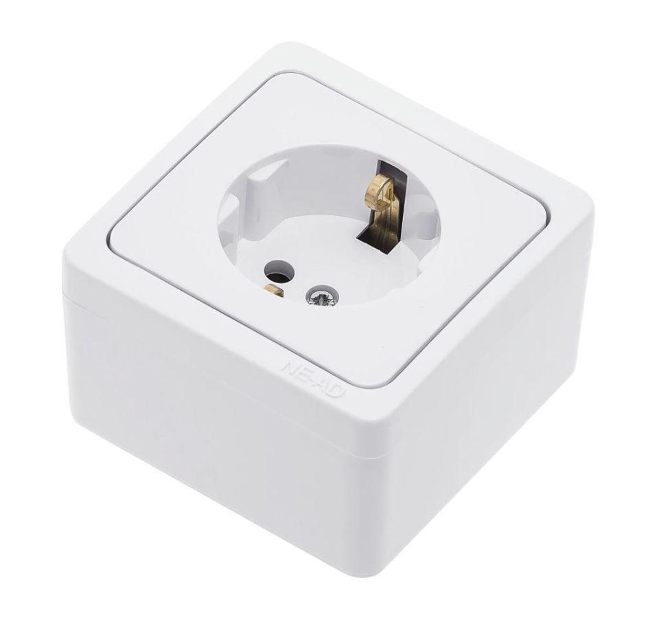 Ne-Ad Sıvaüstü Topraklı Priz 95-08 Murat Serisi