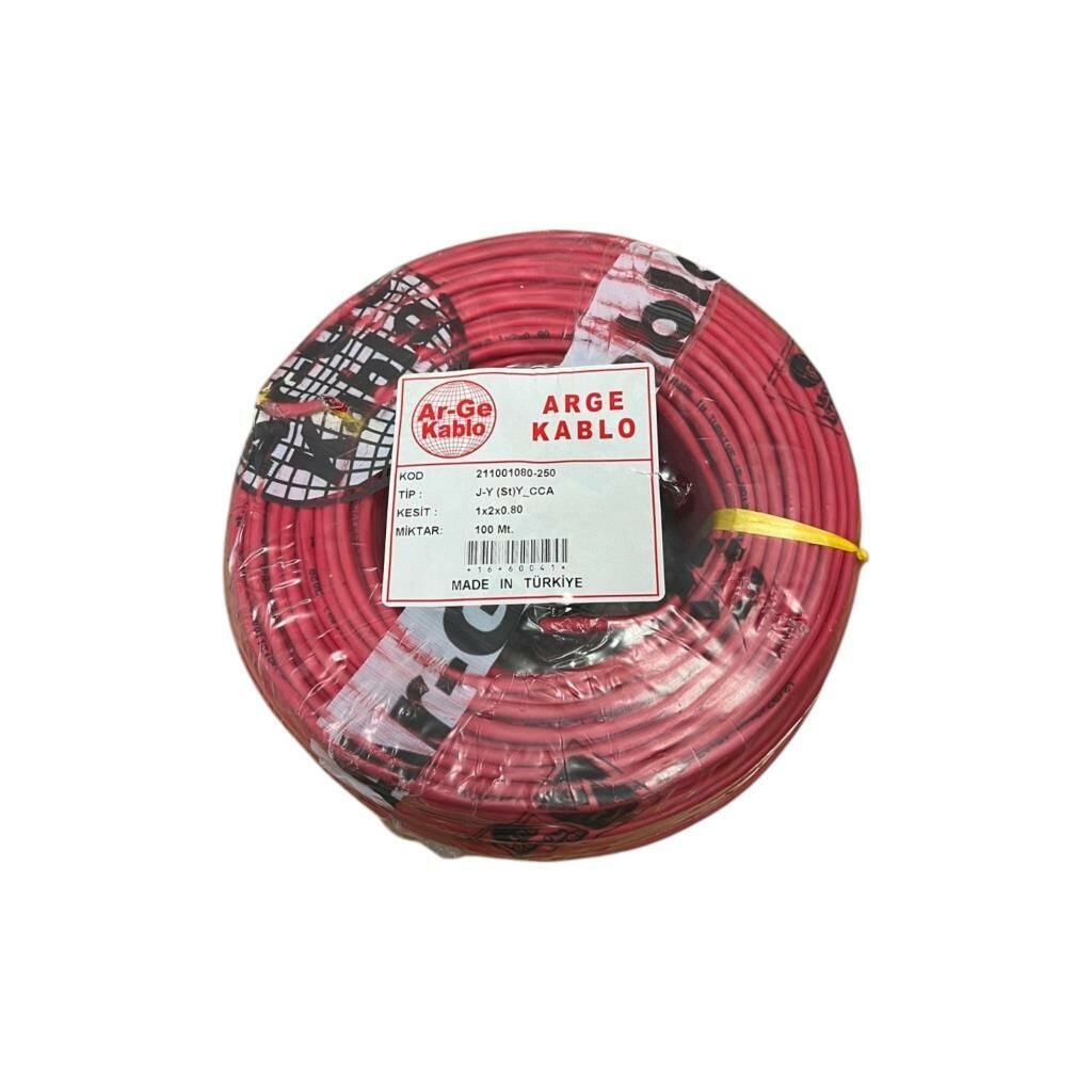 Arge JY(st)Y Yangın İhbar Kablosu 1*2*0,80 CCA Aluminyum 100 Metre
