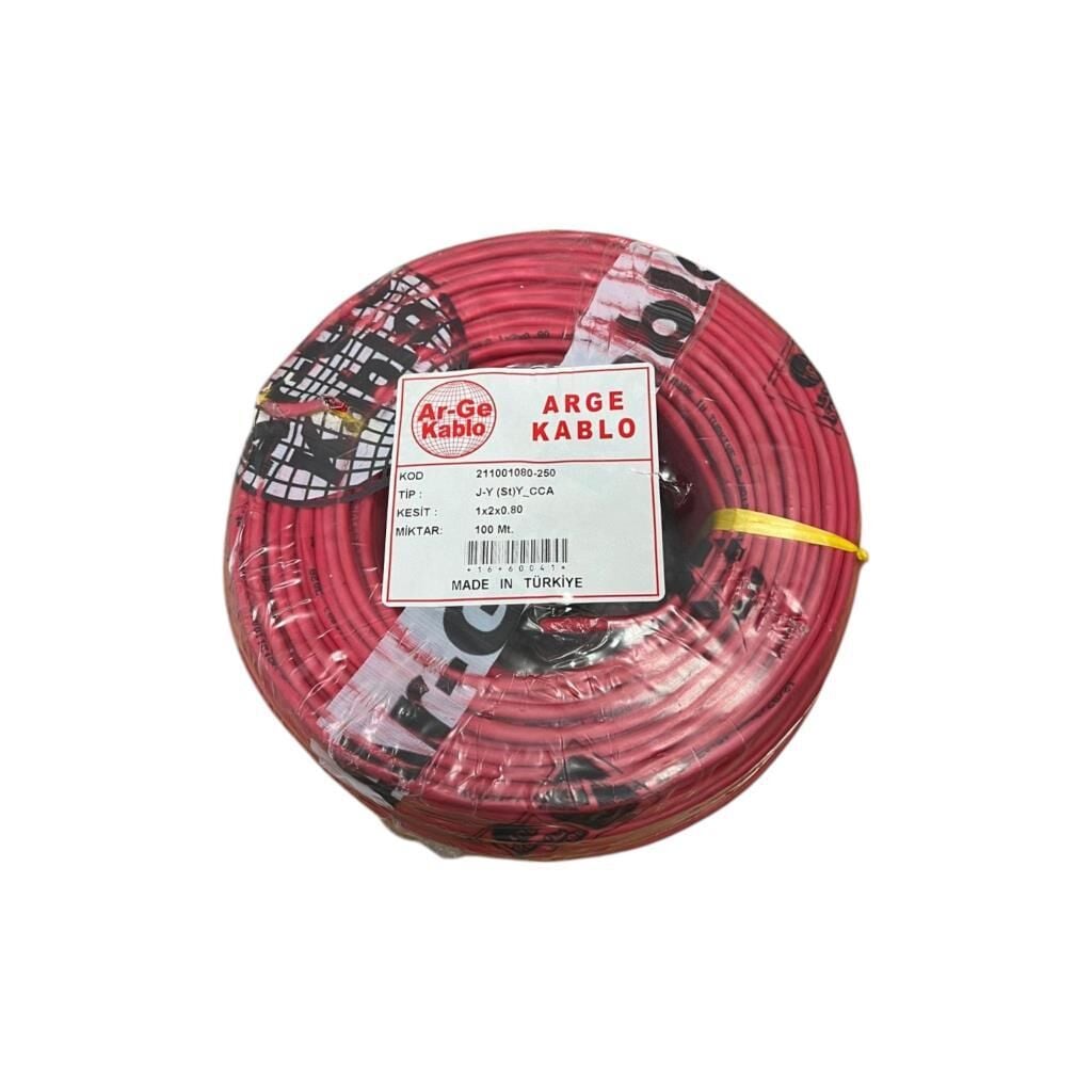 Arge JY(st)Y Yangın İhbar Kablosu 1*2*0,80 CCA Aluminyum 100 Metre