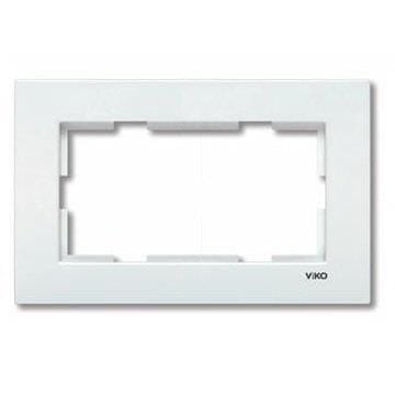 Viko Karre Beyaz Sıvaaltı İkili Priz Çerçevesi