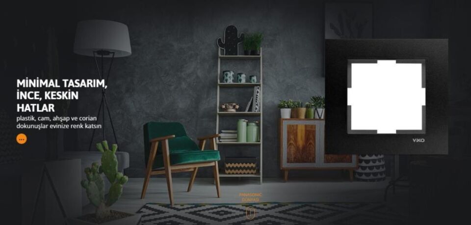 VİKO Novella Siyah Tekli Çerçeve | Sıva Altı | Termoplastik | IP20 | 92190651