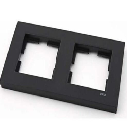 VİKO Novella Siyah 2’li Çerçeve | Sıva Altı | Termoplastik | IP20