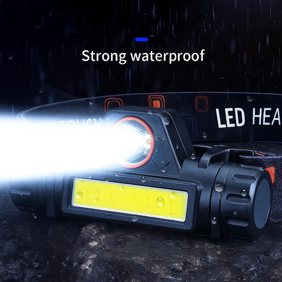 CATA CT-9120 Mir LED Şarjlı Kafa Feneri | 200 Lümen, Döner Başlıklı, Çift Fonksiyonlu, Ayarlanabilir Bantlı, IP44 Suya Dayanıklı