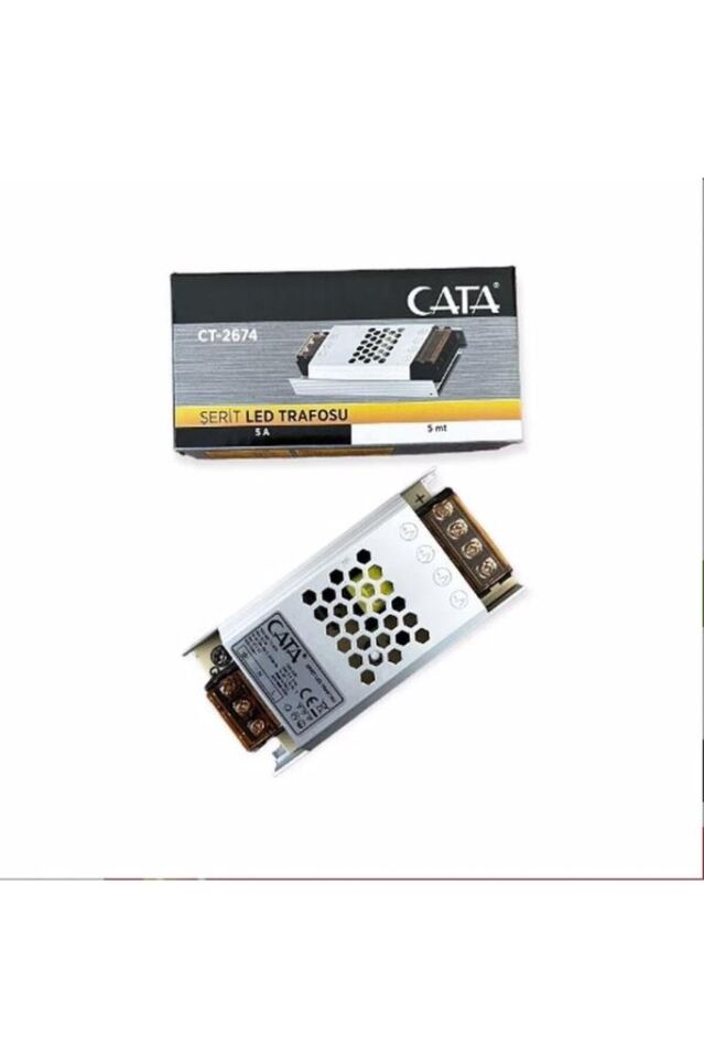 Cata Ct-2674 60w 5 Amper Süper Slim Fansız Şerit Led Trafosu