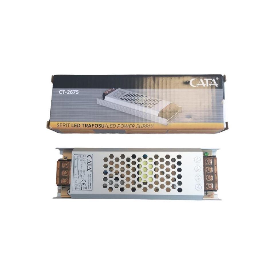 Cata 12,5A Süper Slim Şerit LED Trafosu 150W CT-2675