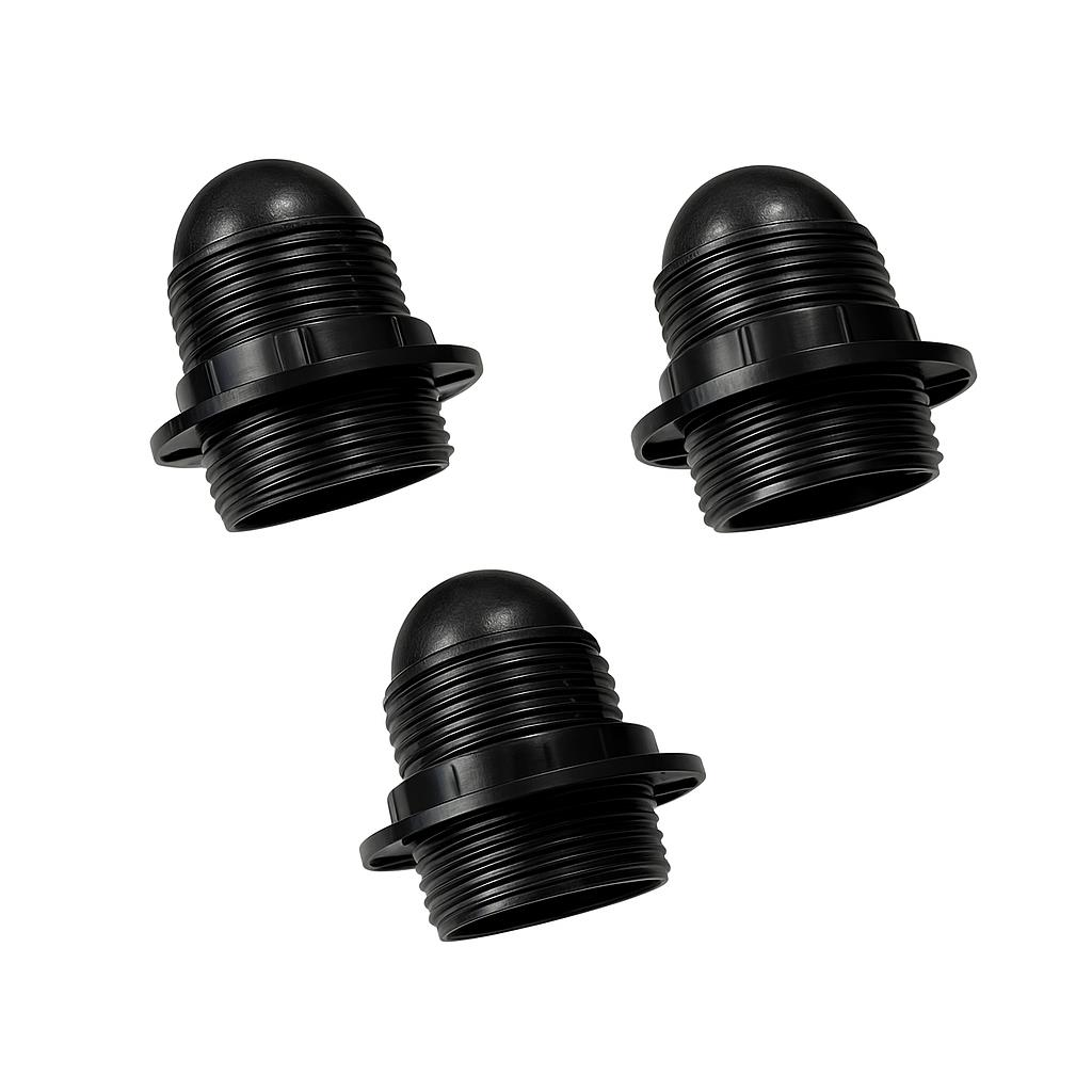 3 Adet E27 İtalyan Avize Abajur Duyu Örgün