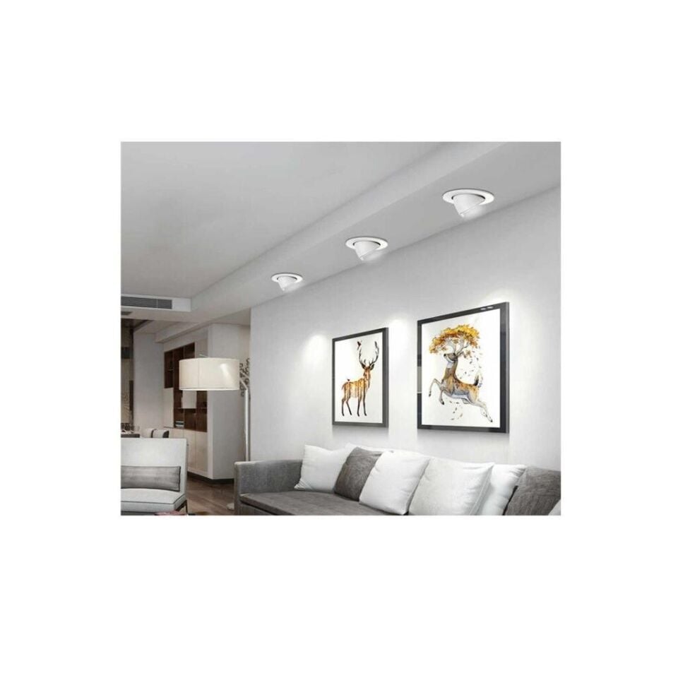 Sylvania 4,2W=50W GU10 Led Ampul 6 Adet Beyaz-GünIşığı Çanak Spot Beyaz (6500K)