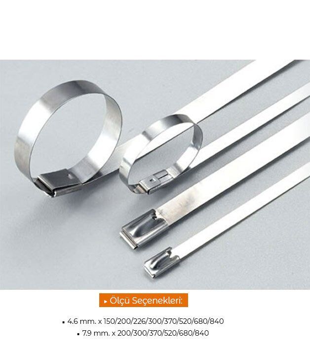 Çetsan Metal Kablo Bağı 7,9x370 100 Adet