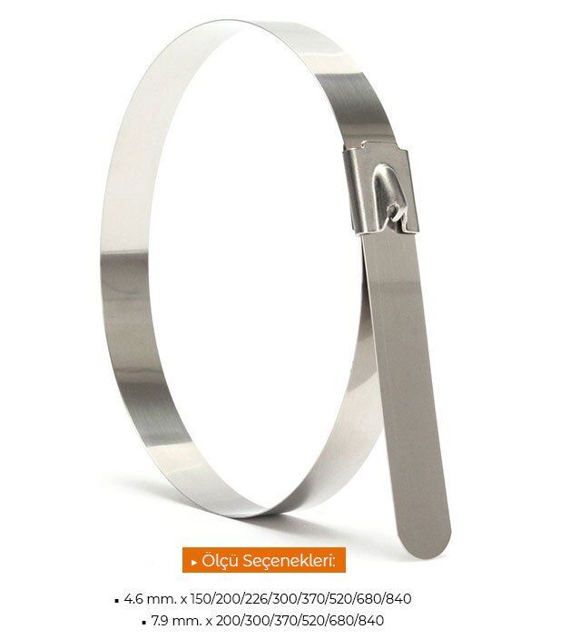 Çetsan Metal Kablo Bağı 7,9x370 100 Adet