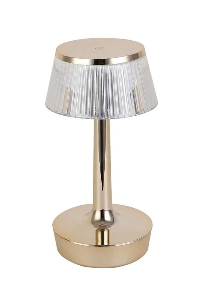 Şarjlı Masa Lambası Dimmerli Dekoratif Abajur Cata Rio Dokunmatik Cafe Lambası 3 Renk Işık Modu