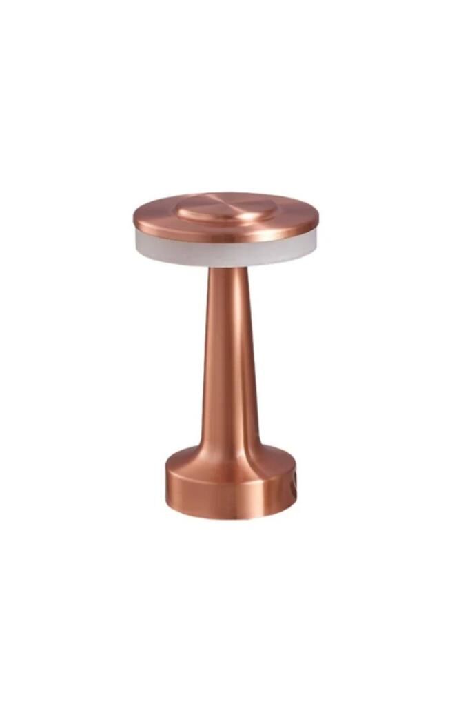 Cata CT-8435 Oslo USB Şarjlı 3 Renk Dokunmatik Masa Lambası – Bronz Metal Gövde