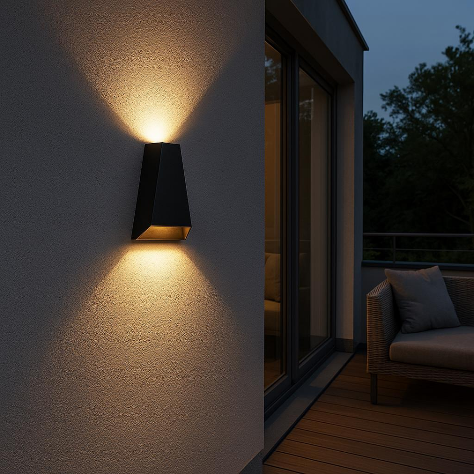 Cata CT-7063 Malta Çift Taraflı 6W LED Aplik - IP54 Dış Mekan Duvar Lambası, 3200K Antrasit