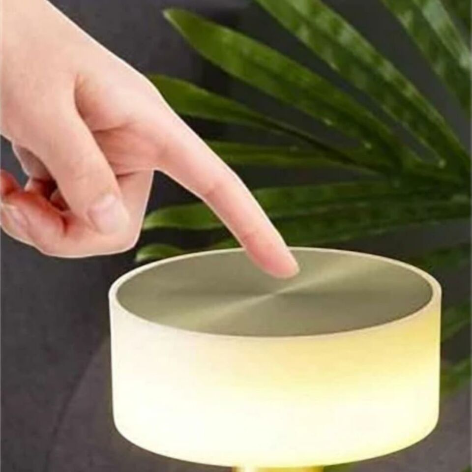 CATA CT‑8436 Denver 3 Renkli Şarjlı Dokunmatik Masa Lambası 1500 mAh Dimmerli