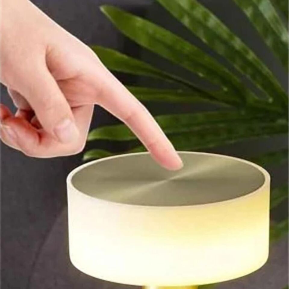 CATA CT‑8436 Denver 3 Renkli Şarjlı Dokunmatik Masa Lambası 1500 mAh Dimmerli