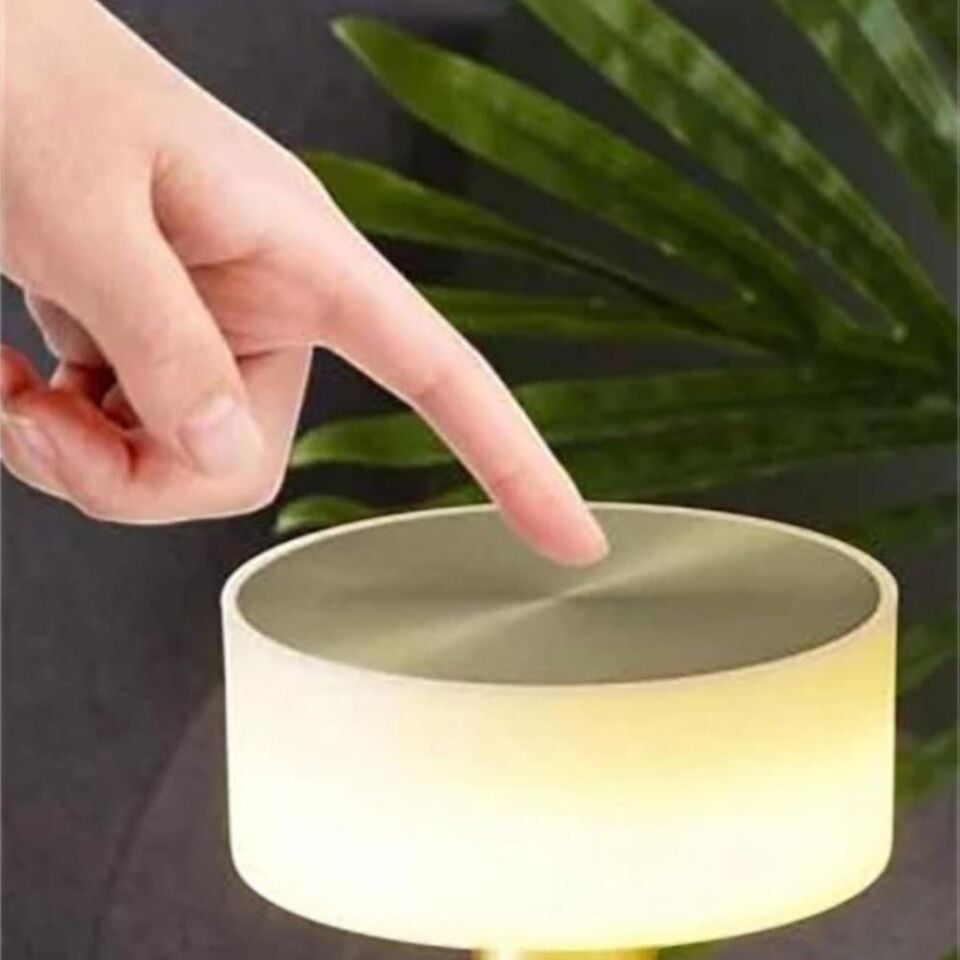 CATA CT‑8436 Denver 3 Renkli Şarjlı Dokunmatik Masa Lambası 1500 mAh Dimmerli