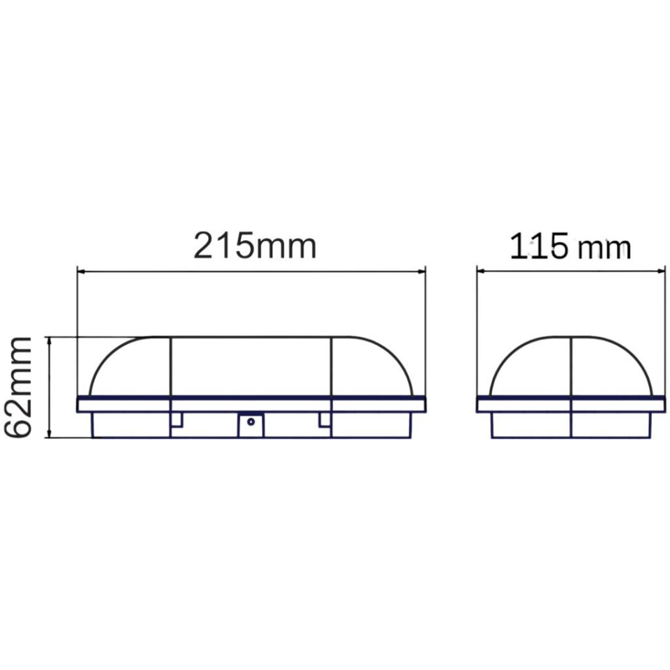 Horoz Aydos 15W Oval Beyaz  Led Nem Su Geçirmez Banyo Bahçe Modern Tavan Lambası Beyaz Işık
