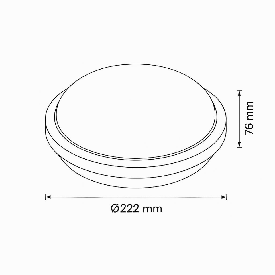 Horoz Artos 20W Yuvarlak Siyah Led Nem Su Geçirmez Banyo Bahçe Modern Tavan Lambası Beyaz Işık 6500K
