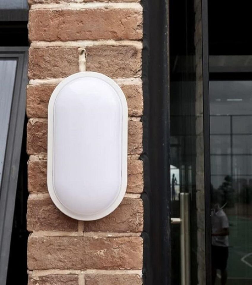 Horoz Aydos 20W Oval Beyaz Led Nem Su Geçirmez Banyo Bahçe Balkon Tavan Duvar Lambası Beyaz Işık
