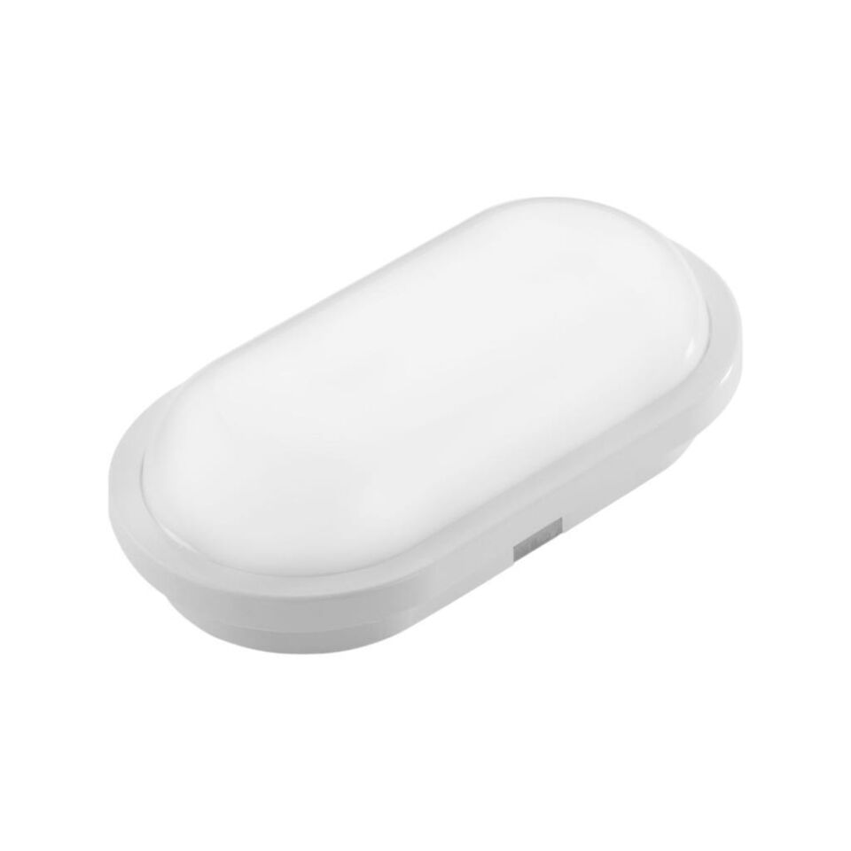 Horoz Aydos 20W Oval Beyaz Led Nem Su Geçirmez Banyo Bahçe Balkon Tavan Duvar Lambası Beyaz Işık