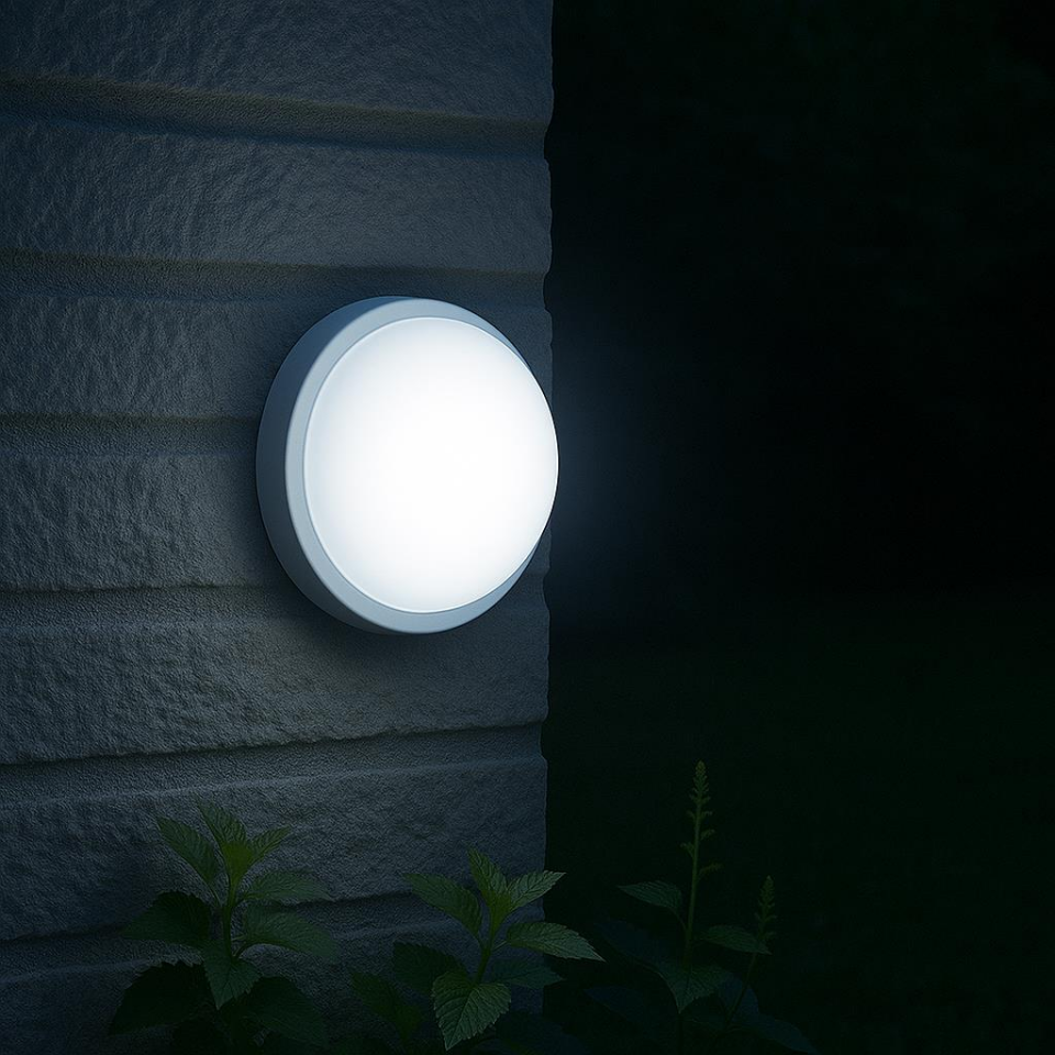 Horoz Artos 20W Yuvarlak Beyaz Led Nem Su Geçirmez Banyo Bahçe Modern Tavan Lambası Beyaz Işık 6500K