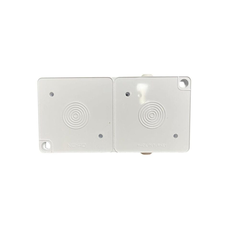 Ne-Ad Sıvaüstü Topraklı Priz+Topraklı Priz Kombine İkili Priz 95-08-08