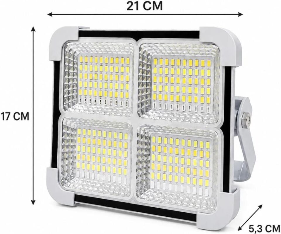 Cata Portatif Solar LED Projektör 200W Güneş Enerjili Seyyar LED Işık Taşınabilir Sokak Aydınlatması CT-4698
