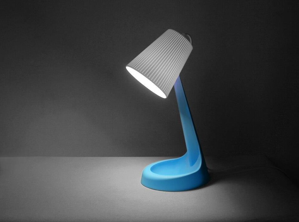 ZİTA MELODİ MASA LAMBASI MAVİ  E14 DUYLU-AMPUL HEDİYELİ!!!