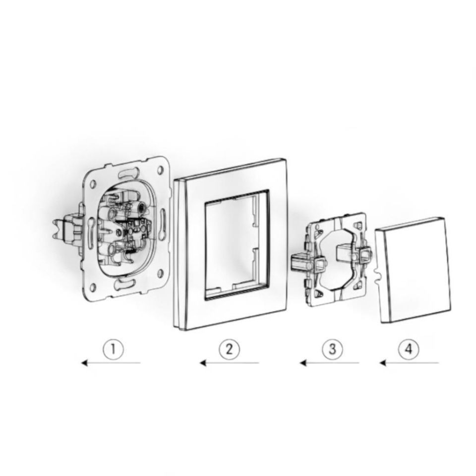 Viko Karre Krem Light Çerçeve Dahil