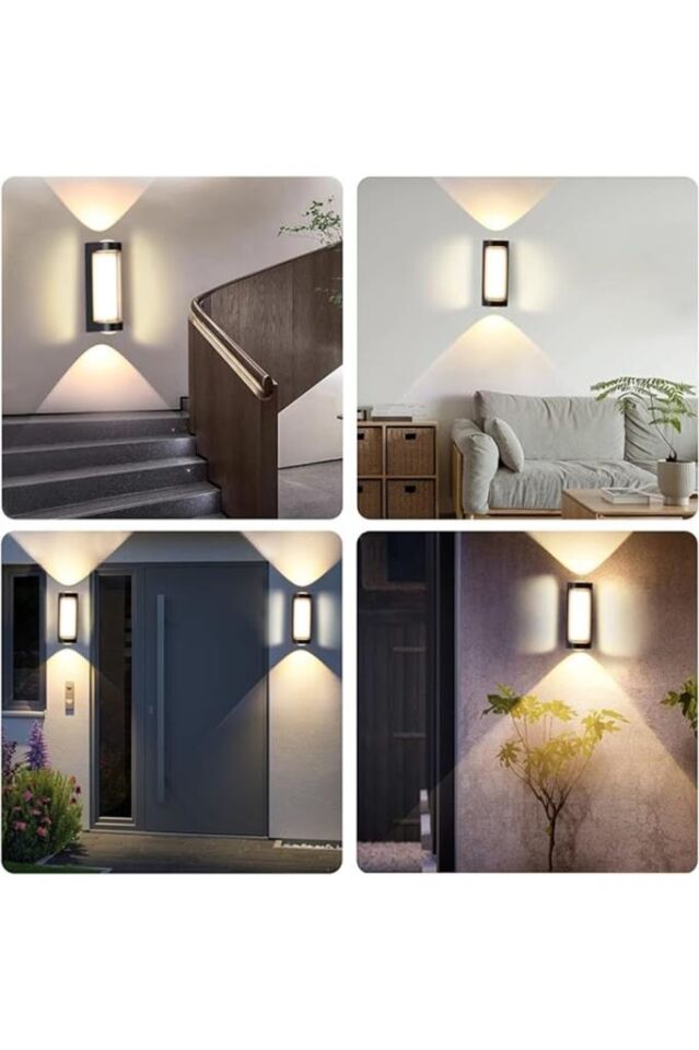 Dekoratif Su Geçirmez Üç Yönlü Led Aplik Cata Lara 9w 3200k Gün Işığı Led Aydınlatma