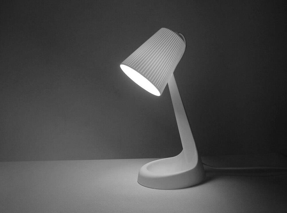 ZİTA MELODİ MASA LAMBASI BEYAZ E14 DUYLU-AMPUL HEDİYELİ!!!