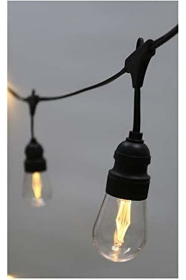 5 Duylu Birbirine Eklenebilir 5 Mt Cata Sarmaşık Dış Mekan Bahçe Aydınlatma Armatürü E27 Ip64